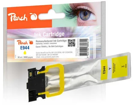 Peach E944/945/946 Druckerpatrone ye ersetzt Epson T9444, No. 944Y, C13T944440 für z.B. Epson WorkForce Pro WFC 5710 DWF, Epson WorkForce WFC 5200