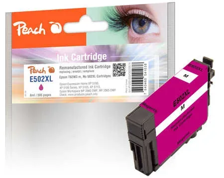 Peach E502 XLM Druckerpatrone XL ma ersetzt Epson No. 502XLM, C13T02W34010 für z.B. Epson Expression Home XP -5100, Epson Expression Home XP -5105