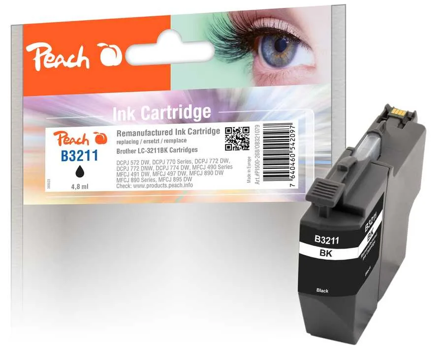 Peach - Tinte Brother LC-3211, One Size