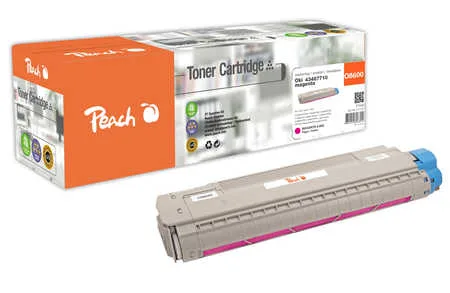 Peach O4348/69 Toner ma ersetzt OKI 43487710 für z.B. OKI C 8600 CDTN, OKI C 8600 DN, OKI C 8600 DTN, OKI C 8600 N, OKI C 8600, OKI C 8800 CDTN