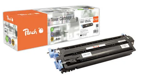Peach C707 BK Toner bk ersetzt Canon CRG-707BK, 9424A004 für z.B. Canon ISensys LBP -5000, Canon ISensys LBP -5100, Canon Lasershot LBP -5000