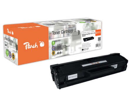 Peach S111 Toner bk ersetzt Samsung MLT-D111S/ELS, SU810A für z.B. Samsung Xpress M 2020, Samsung Xpress M 2020 W, Samsung Xpress M 2021