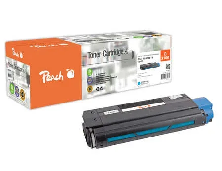 Peach O4280 Toner cy ersetzt OKI 42804515 für z.B. OKI C 3100