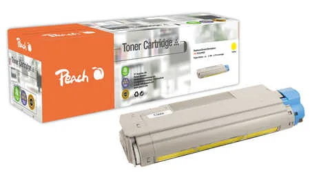 Peach O4332/36/38 Toner ye ersetzt OKI 43381905 für z.B. OKI C 5600, OKI C 5600 DN, OKI C 5600 N, OKI C 5700, OKI C 5700 DN, OKI C 5700 N