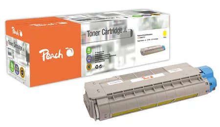 Peach O4386/87/36/85 Toner ye ersetzt OKI 43865721 für z.B. OKI C 5850, OKI C 5850 DN, OKI C 5850 N, OKI C 5950, OKI C 5950 CDTN, OKI C 5950 DN
