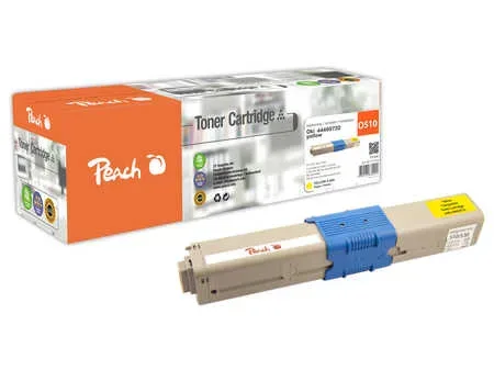 Peach O4446/4449 Toner XL ye ersetzt OKI 44469722 für z.B. OKI MC 562 DN, OKI C 510 DN, OKI C 511 DN, OKI C 530 DN, OKI C 531 DN, OKI MC 561 DN