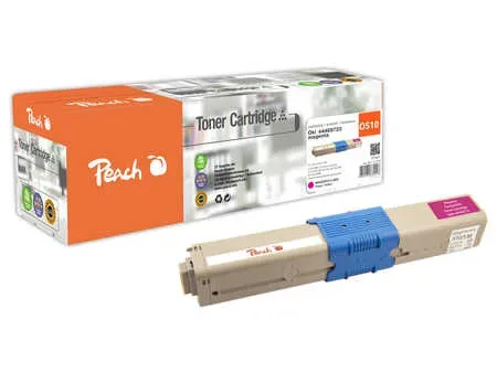 Peach O4446/4449 Toner XL ma ersetzt OKI 44469723 für z.B. OKI MC 562 DN, OKI C 510 DN, OKI C 511 DN, OKI C 530 DN, OKI C 531 DN, OKI MC 561 DN