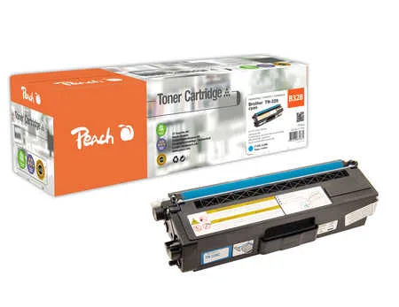 Peach B328 C Toner XL cy ersetzt Brother TN-328C für z.B. Brother DCP -9270 CDN, Brother HL -4500, Brother HL -4570 CDW, Brother HL -4570 CDWT