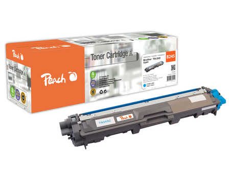 Peach B245 C Toner XL cy ersetzt Brother TN-245C für z.B. Brother DCP -9020 CDW, Brother HL -3140 CW, Brother HL -3150 CDN, Brother HL -3150 CDW
