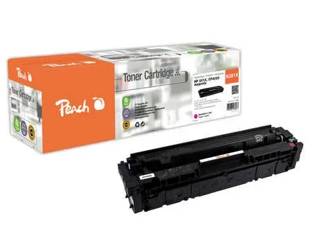 Peach HP 201 XM Toner XL ma ersetzt HP No. 201X M, CF403X für z.B. HP Color LaserJet Pro MFP M 277 dw, HP Color LaserJet Pro M 252 dw