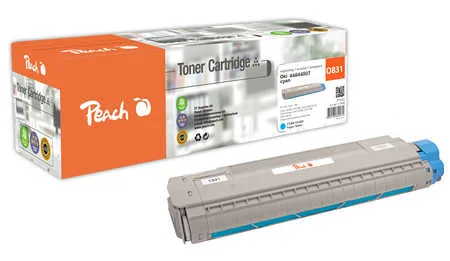 Peach O4484 Toner cy ersetzt OKI 44844507 für z.B. OKI C 831 CDTN, OKI C 831 DM, OKI C 831 DN, OKI C 831 N, OKI C 831, OKI C 841 CDTN