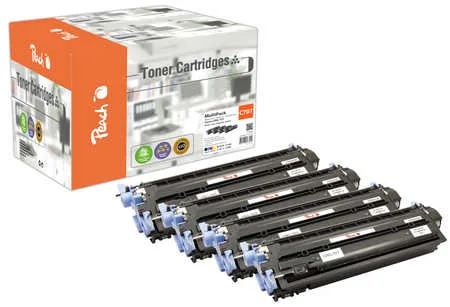 Peach C707 4 Toner (bk, c/m/y) ersetzt Canon CRG-707, 9424A004, 9423A004, 9422A004, 9421A004  für z.B. Canon ISensys LBP -5000