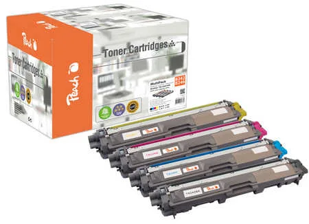 Peach B242 4 Toner XL (bk, c/m/y) ersetzt Brother TN-242, TN-246 für z.B. Brother DCP -9022 CDW, Brother HL -3142 CW, Brother HL -3152 CDW