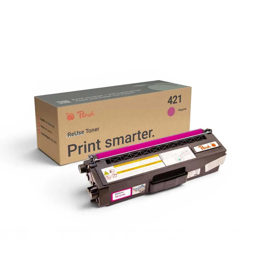 Peach B421 M Toner ma ersetzt Brother TN-421M für z.B. Brother DCPL 8410 CDW, Brother MFCL 8690 CDW, Brother DCPL 8410 CDN, Brother HLL 8260 CDW