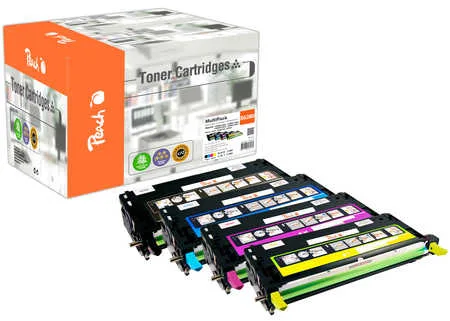 Peach X013 4 Toner (bk, c/m/y) ersetzt Xerox 106R01392-5 für z.B. Xerox Phaser 6280, Xerox Phaser 6280 DN, Xerox Phaser 6280 DNM