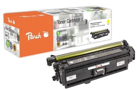 Peach HP 508 XY Toner XL ye ersetzt HP No. 508X Y, CF362X für z.B. HP Color LaserJet Enterprise Flow MFP M 577 c, HP Color LaserJet Managed M 550