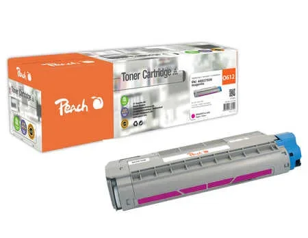 Peach O4650-75 Toner ma ersetzt OKI 46507506 für z.B. OKI C 612 DN, OKI C 612 N, OKI C 612