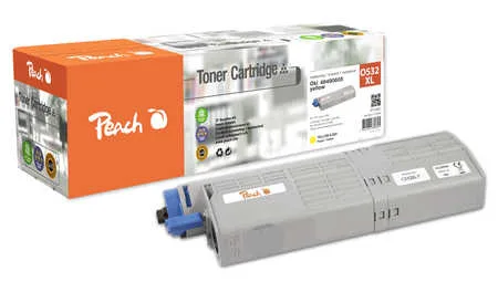Peach O4648/49 Toner ye ersetzt OKI 46490401 für z.B. OKI C 532 DN, OKI C 542 DN, OKI MC 563 DN, OKI MC 573 DN