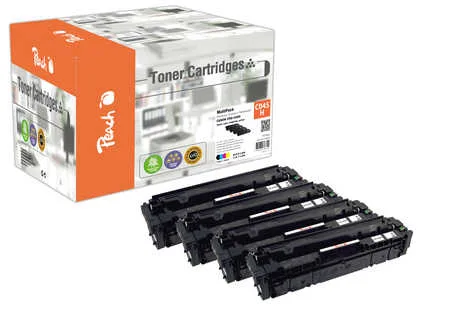 Peach HP 045 H 4 Toner XL (bk, c/m/y) ersetzt Canon CRG-045H, 1246C002, 1245C002, 1244C002, 1243C002 für z.B. Canon ISensys MF 633 Cdw