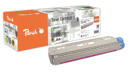 Peach O464711/464338 Toner ma ersetzt OKI 46471102 für z.B. OKI C 823 DN, OKI C 823 N, OKI C 823, OKI C 833 DN, OKI C 833 DT, OKI C 833 N