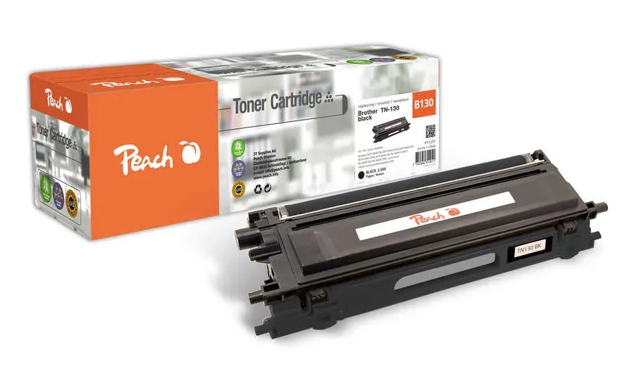 Peach B130 BK Toner bk ersetzt Brother TN-130BK für z.B. Brother DCP -9040 CN, Brother DCP -9042 CDN, Brother DCP -9042 CN, Brother DCP -9045 CDN