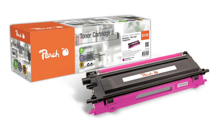 Peach B130 M Toner cy ersetzt Brother TN-130M für z.B. Brother DCP -9040 CN, Brother DCP -9042 CDN, Brother DCP -9042 CN, Brother DCP -9045 CDN