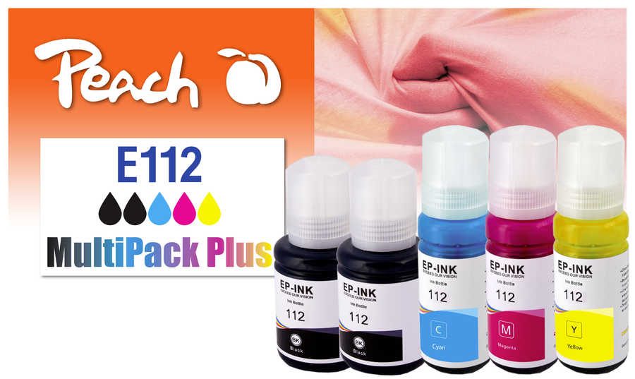 Peach - Tinte Epson CISS 112 MultiPack+ CMY2x BK, One Size