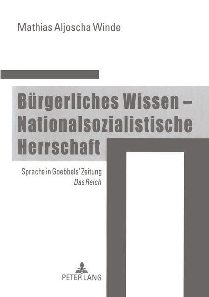 Bürgerliches Wissen - Nationalsozialistische Herrschaft
