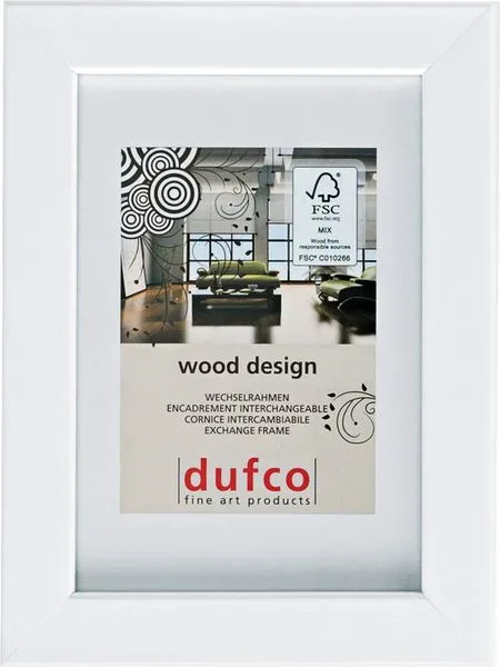 DUFCO Holz-Bilderrahmen 18x24cm 1610.80588 Toronto weiss
