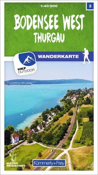 Bodensee West 02 Wanderkarte 1:40 000 matt laminiert