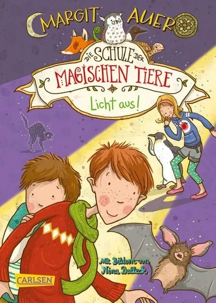 Carlsen - Die Schule der magischen Tiere 3: Licht aus!, Auer, Margit/ Dulleck, Nina (Illustrationen), Multicolor