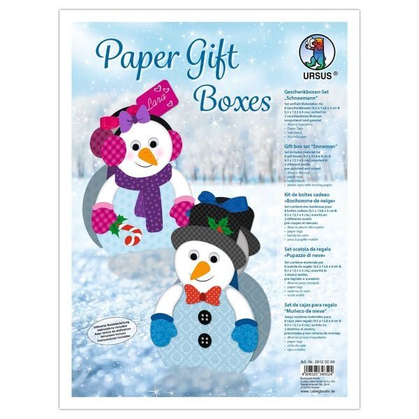 URSUS Geschenkbox Schneemann