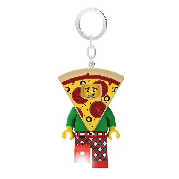 LEGO® - 52923 Pizza Key Light Schlüsselanhänger mit Taschenlampe, Multicolor