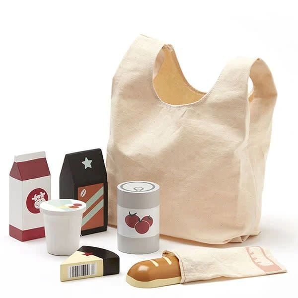 Kids Concept® Einkaufstüte mit Lebensmittel