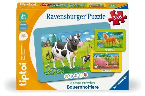 tiptoi 3 erste Puzzles: Bauernhoftiere