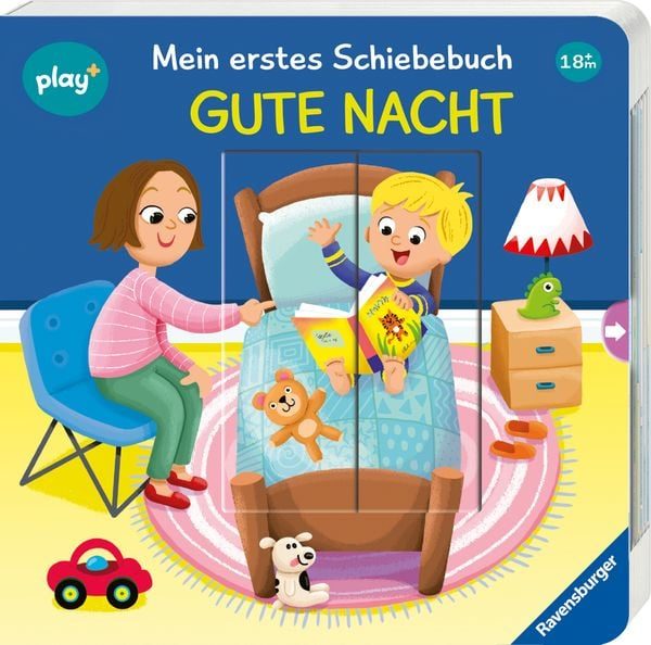 Ravensburger - Play+ Mein erstes Schiebebuch: Gute Nacht, deutsch, Multicolor
