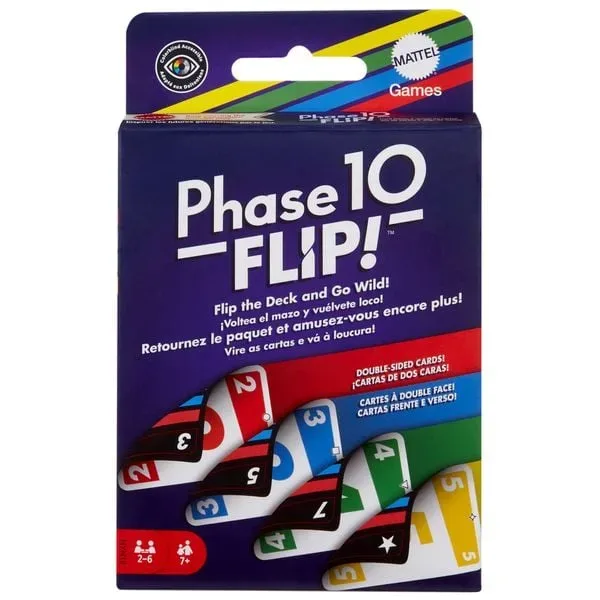 Mattel Games - Phase 10 Flip, Multicolor