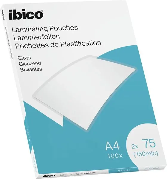 IBICO Laminiertasche A4 627316 glanz, 75my 100 Stk