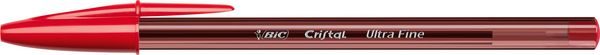 BIC Cristal Exact Kugelschreiber Rot Extra Fein 0.28 mm 20 Stück