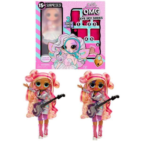 L.O.L. SURPRISE! Anziehpuppe »L.O.L. Surprise OMG Eye Spy - Rockstar«, mit magischem Farbwechsel