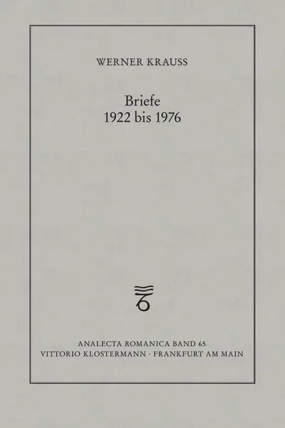 Briefe 1922 bis 1976