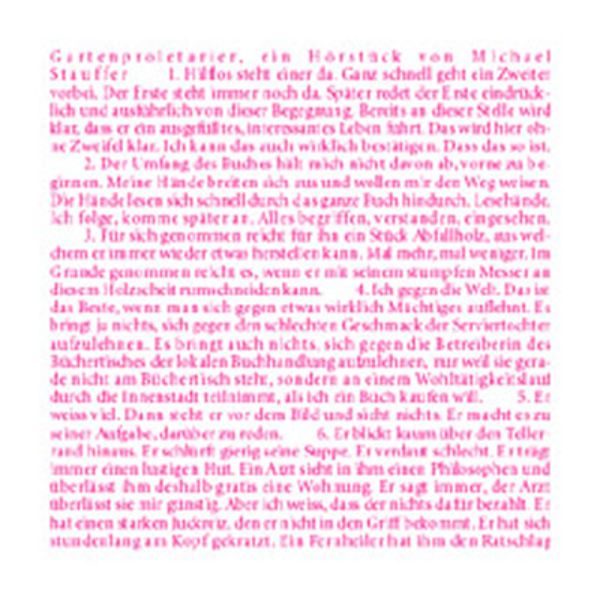 Gartenproletarier, 1 Audio-CD