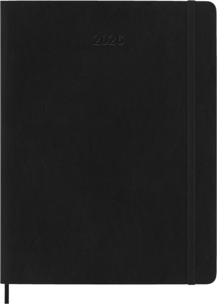 MOLESKINE Agenda Classic X-Large 2026 DSB12WN4Y26 1W/1S schwarz SC 19x25cm