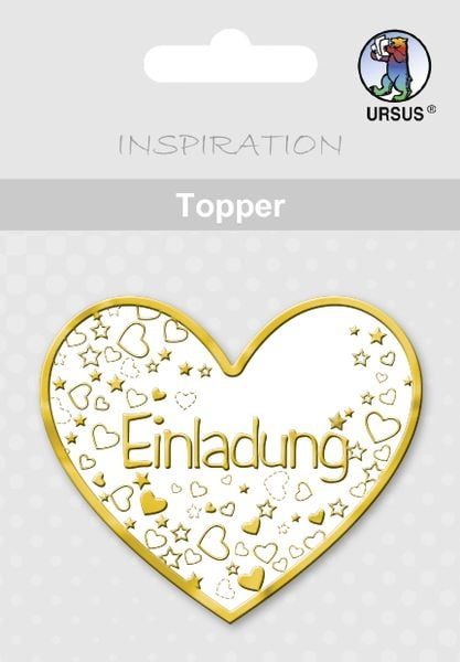 URSUS Geschenk-Topper Einladung Herz