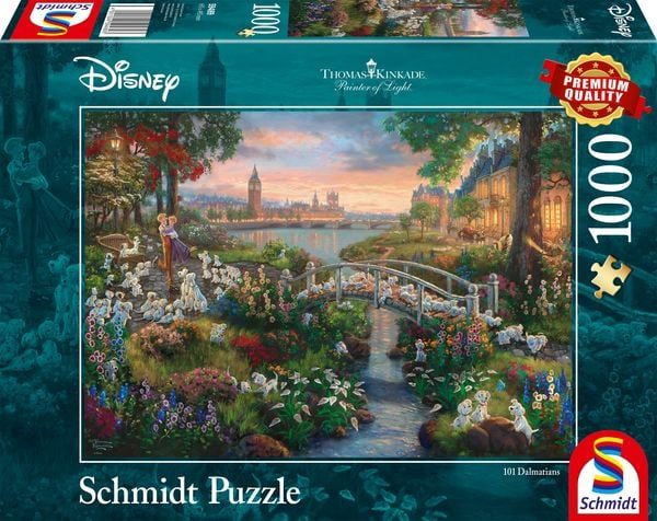 Schmidt Spiele Puzzle Thomas Kinkade Disney 101 Dalmatiner 1.