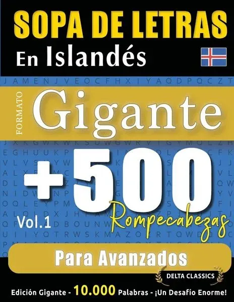 Sopa De Letras En Islandés Formato Gigante