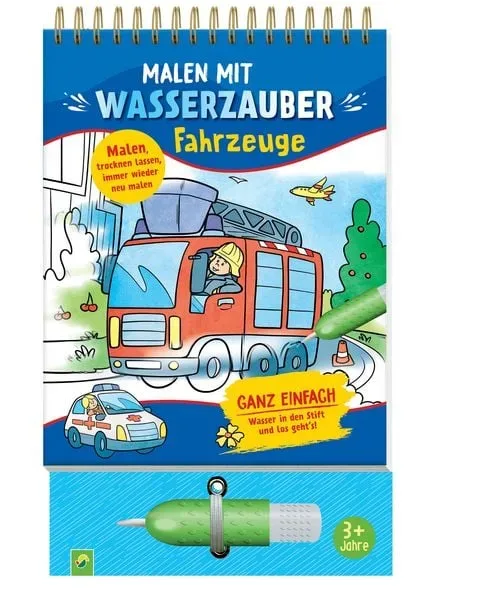 Malen mit Wasserzauber Fahrzeuge