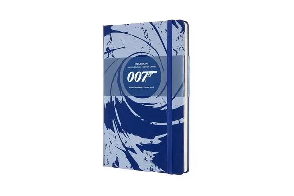 MOLESKINE LE JAMES BOND LINIERT A5, BLAU