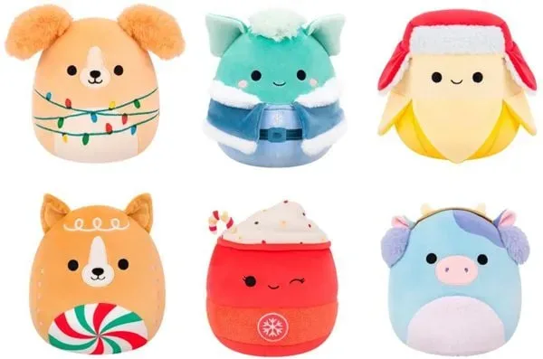 SQUISHMALLOWS Pl&uuml;schtier Christmas 19cm 6700.93388 assortiert