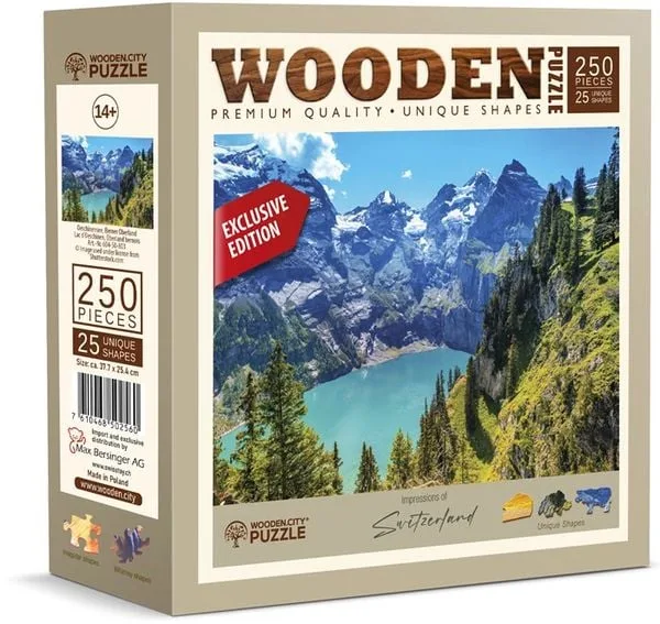 Max Bersinger Puzzle Holz L CH Oeschinensee